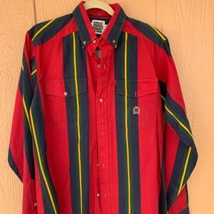 vintage ROUGH STOCK long sleeve button up shirt